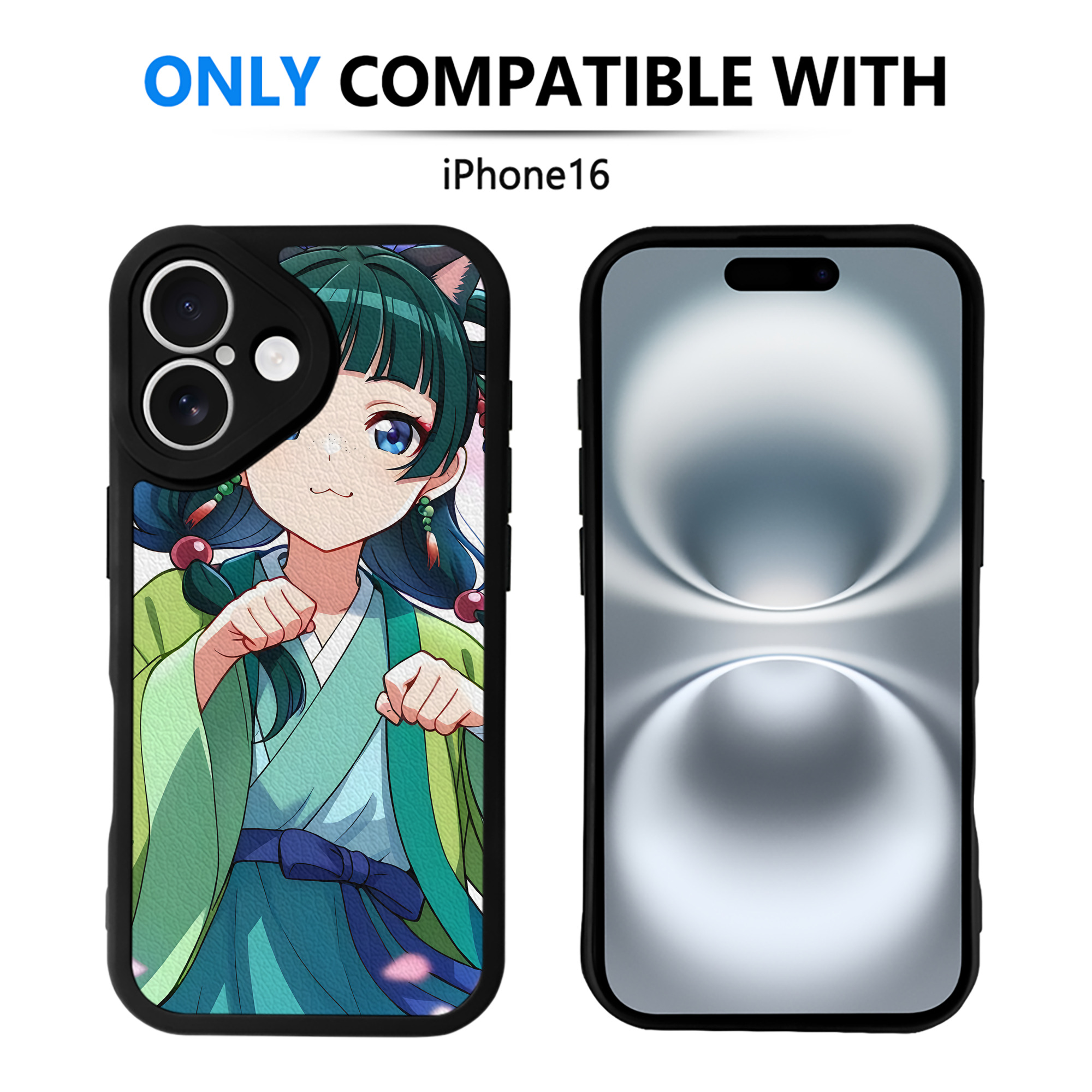 （画像用） 薬屋のひとりごと The Apothecary Diaries 【iPhone 16シリーズ対応】シリコンスマホケース（レザー調） 材質：シリコン